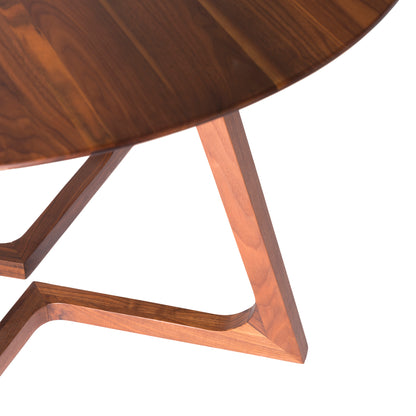 Godenza Round Dining Table Brown