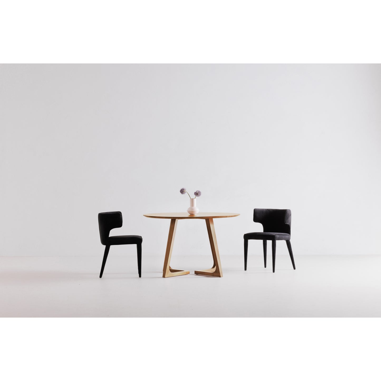 Godenza Round Dining Table Oak by Moe's Home