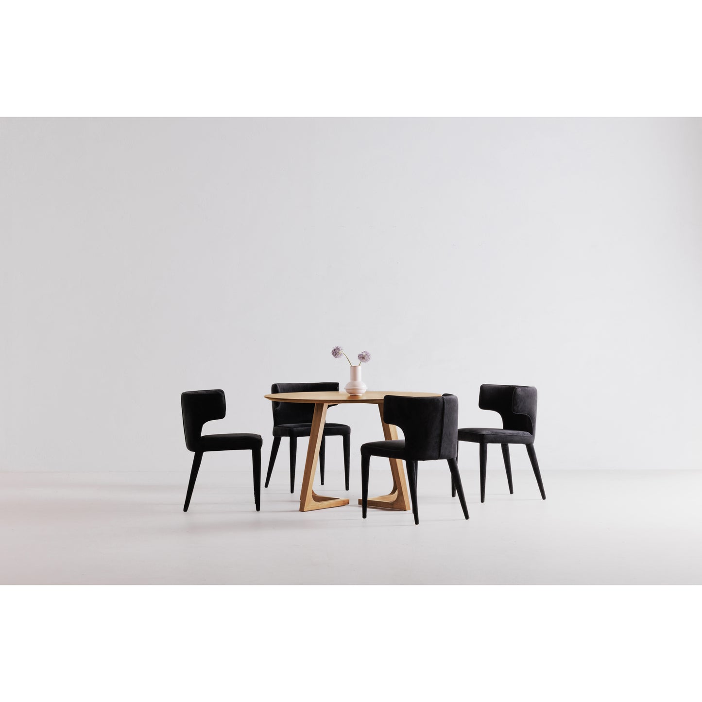 Godenza Round Dining Table Oak by Moe's Home