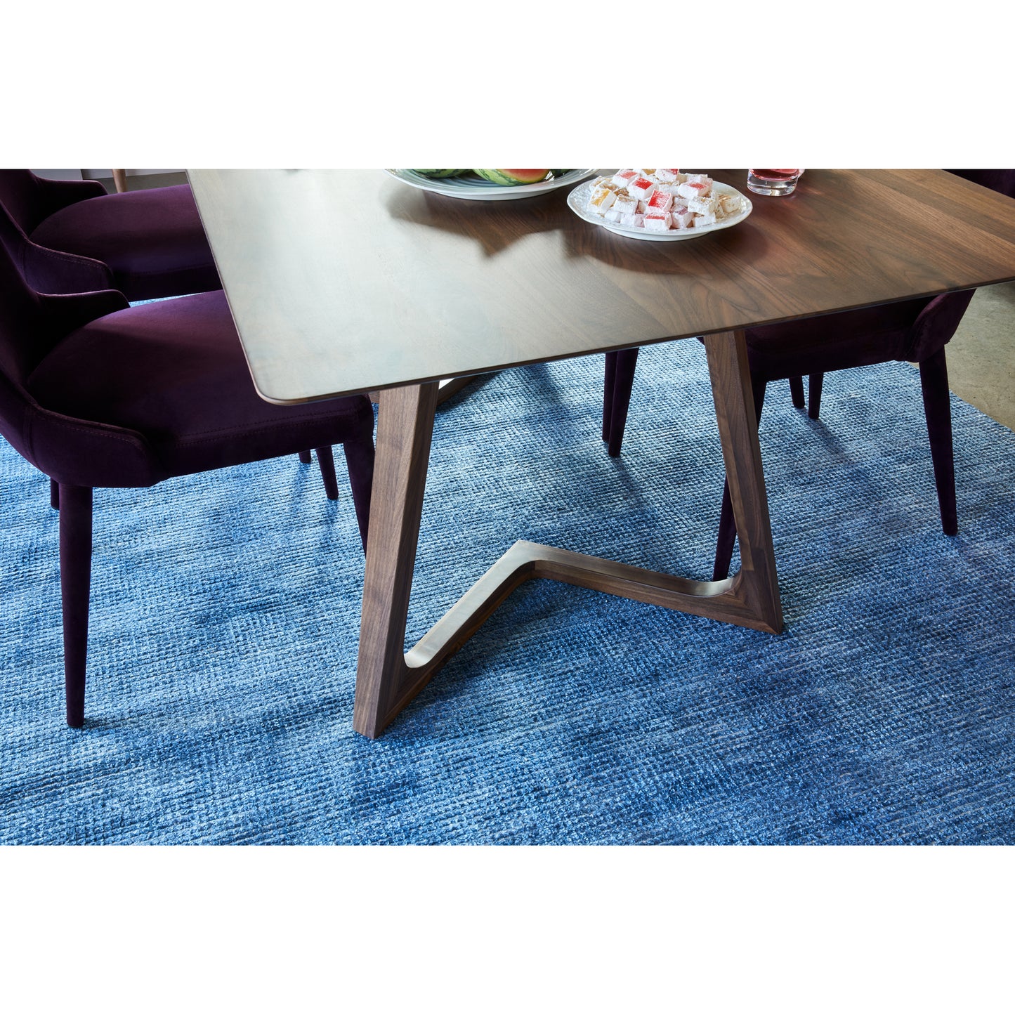 Godenza Rectangular Dining Table Brown by Moe's Home