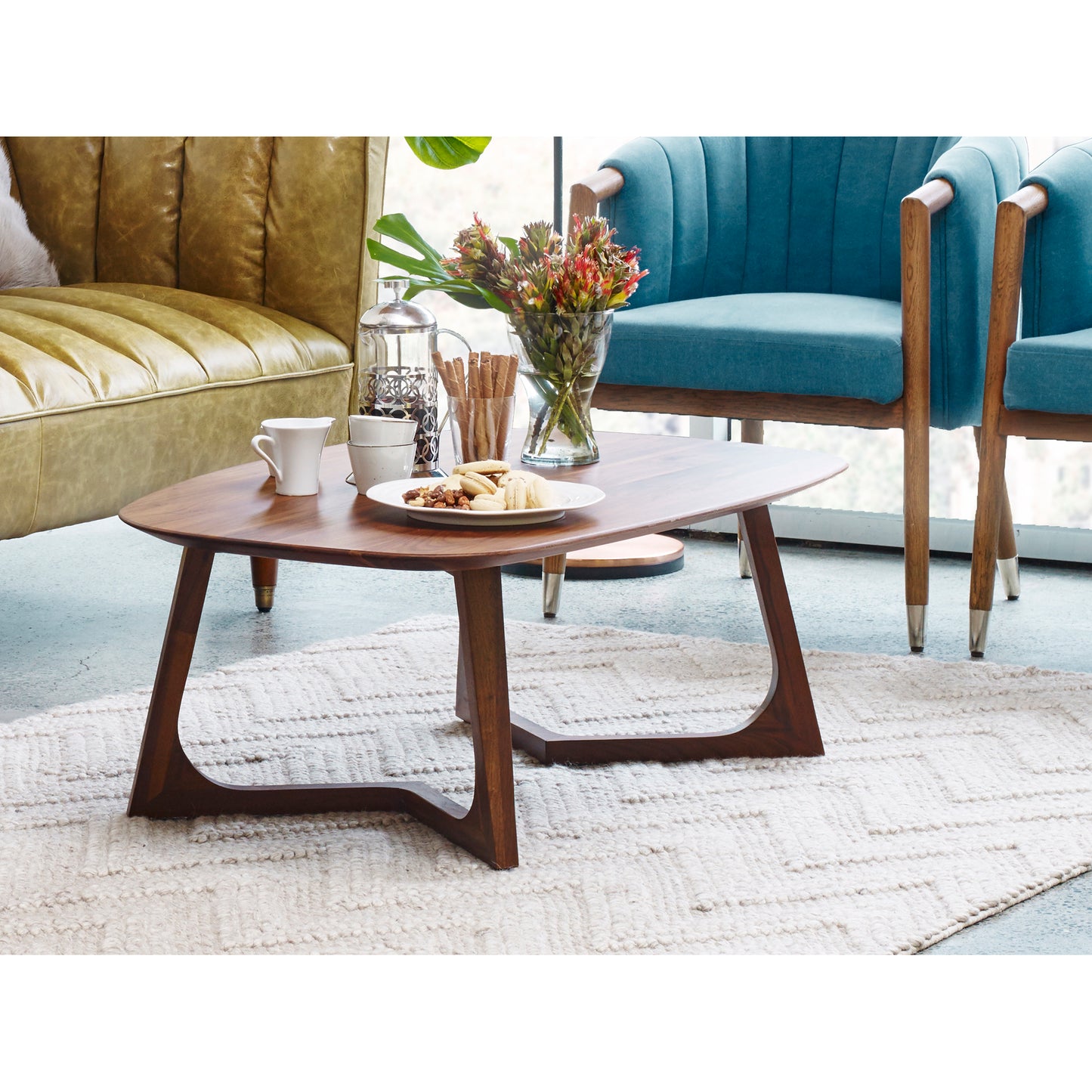 Godenza Small Coffee Table Brown by Moe's Home