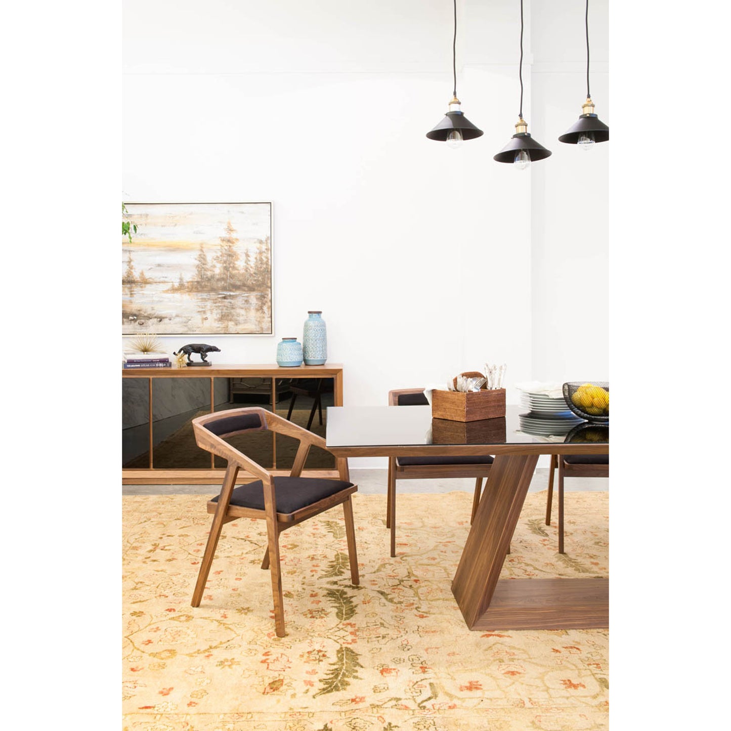 Padma Arm Chair Black by Moe's Home