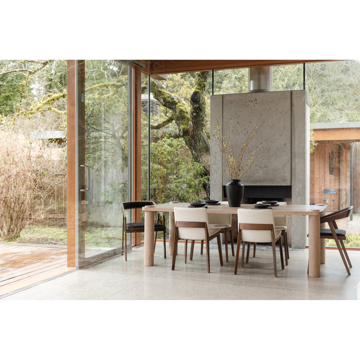 Padma Arm Chair Black by Moe's Home