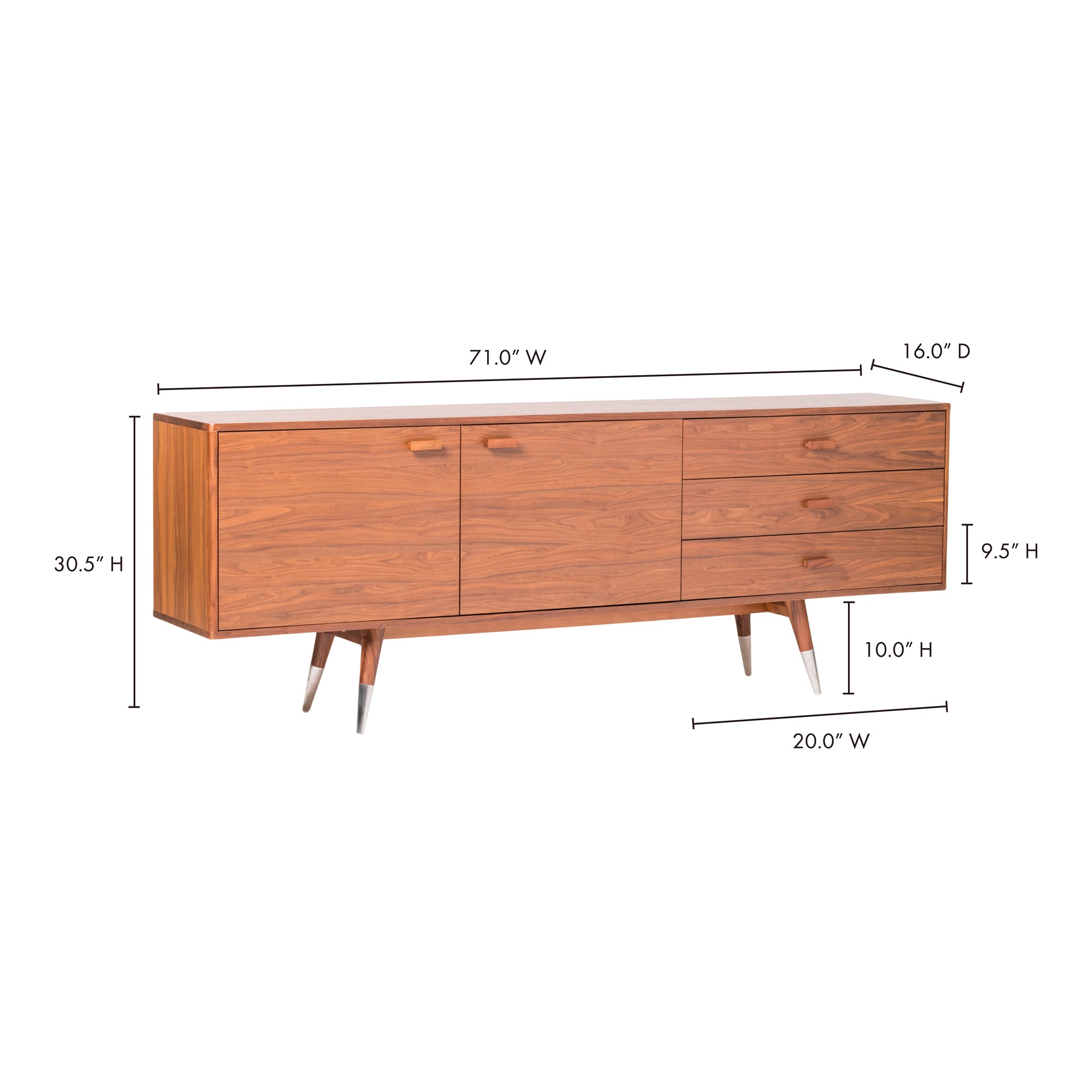 Sienna Small Sideboard Brown