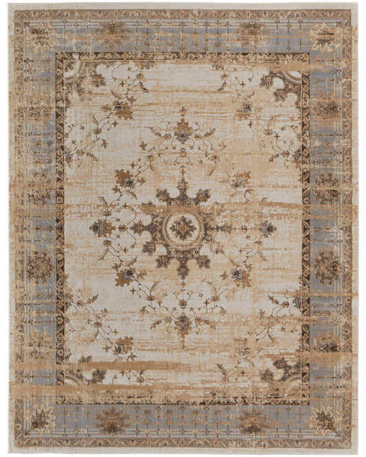Celene 39KWF Beige/Gray Rug by Feizy