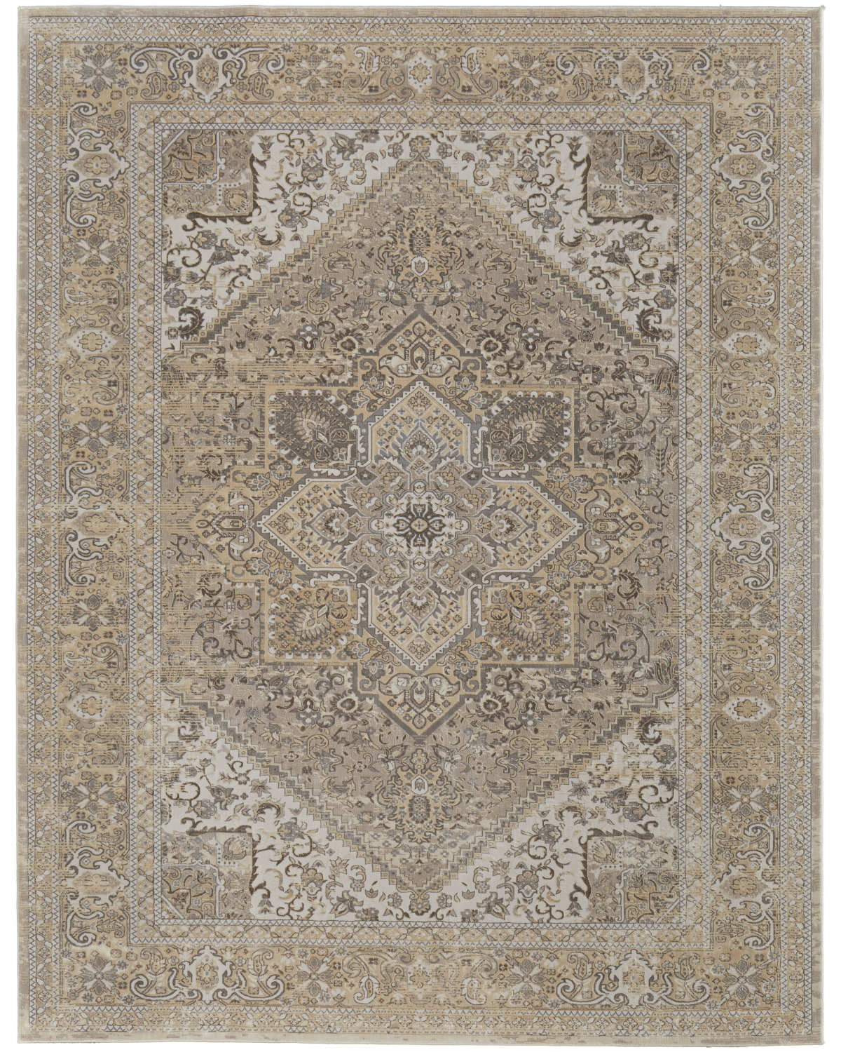 Celene 39KXF Beige/Brown Rug by Feizy