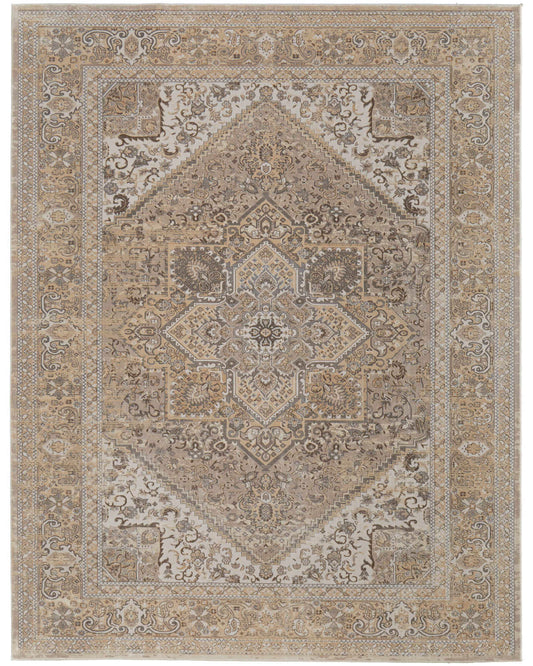 Celene 39KXF Beige/Brown Rug by Feizy