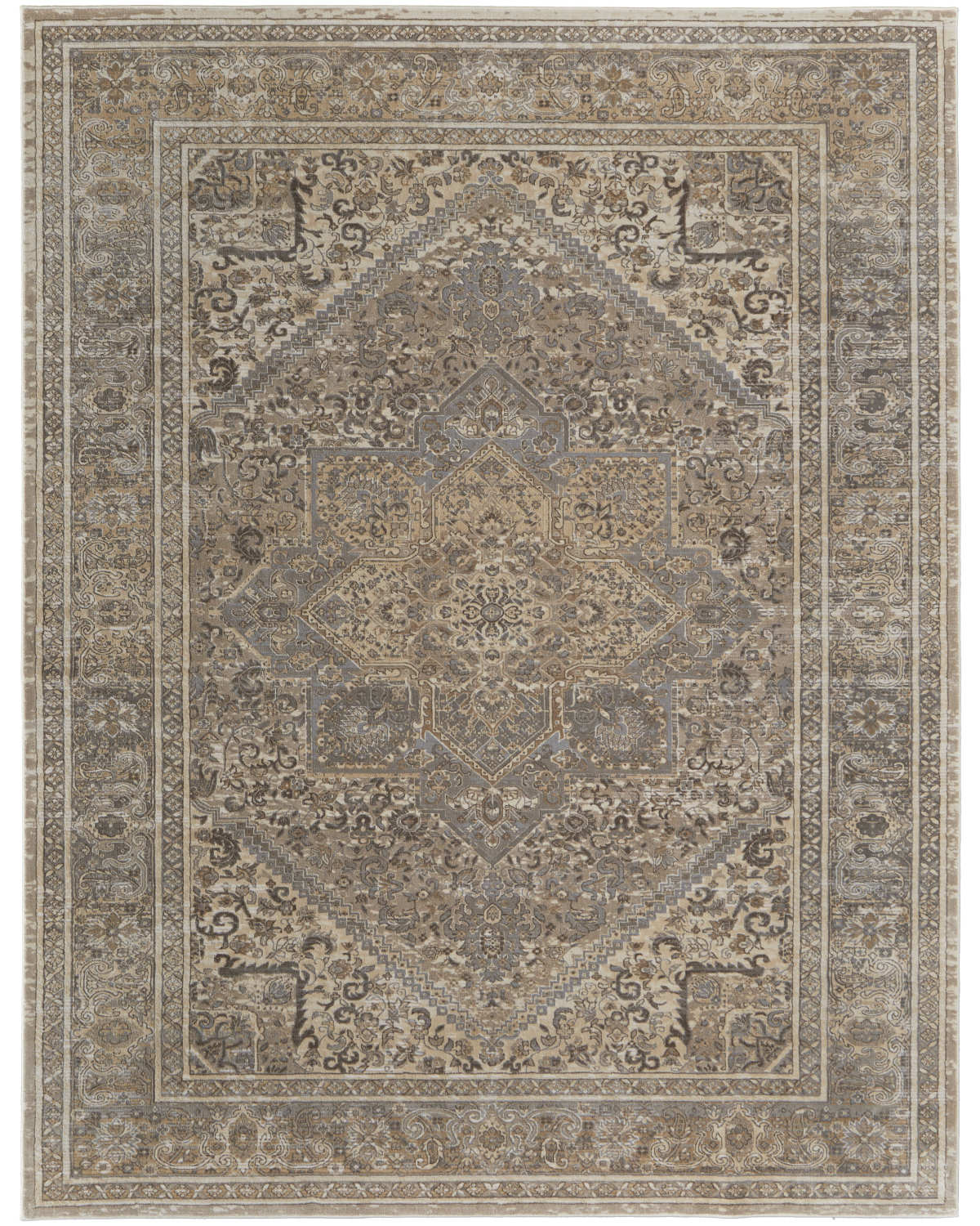 Celene 39KXF Beige/Brown Rug by Feizy
