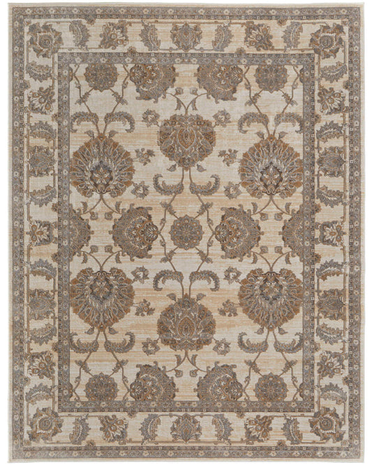 Celene 39KZF Beige/Gray Rug by Feizy