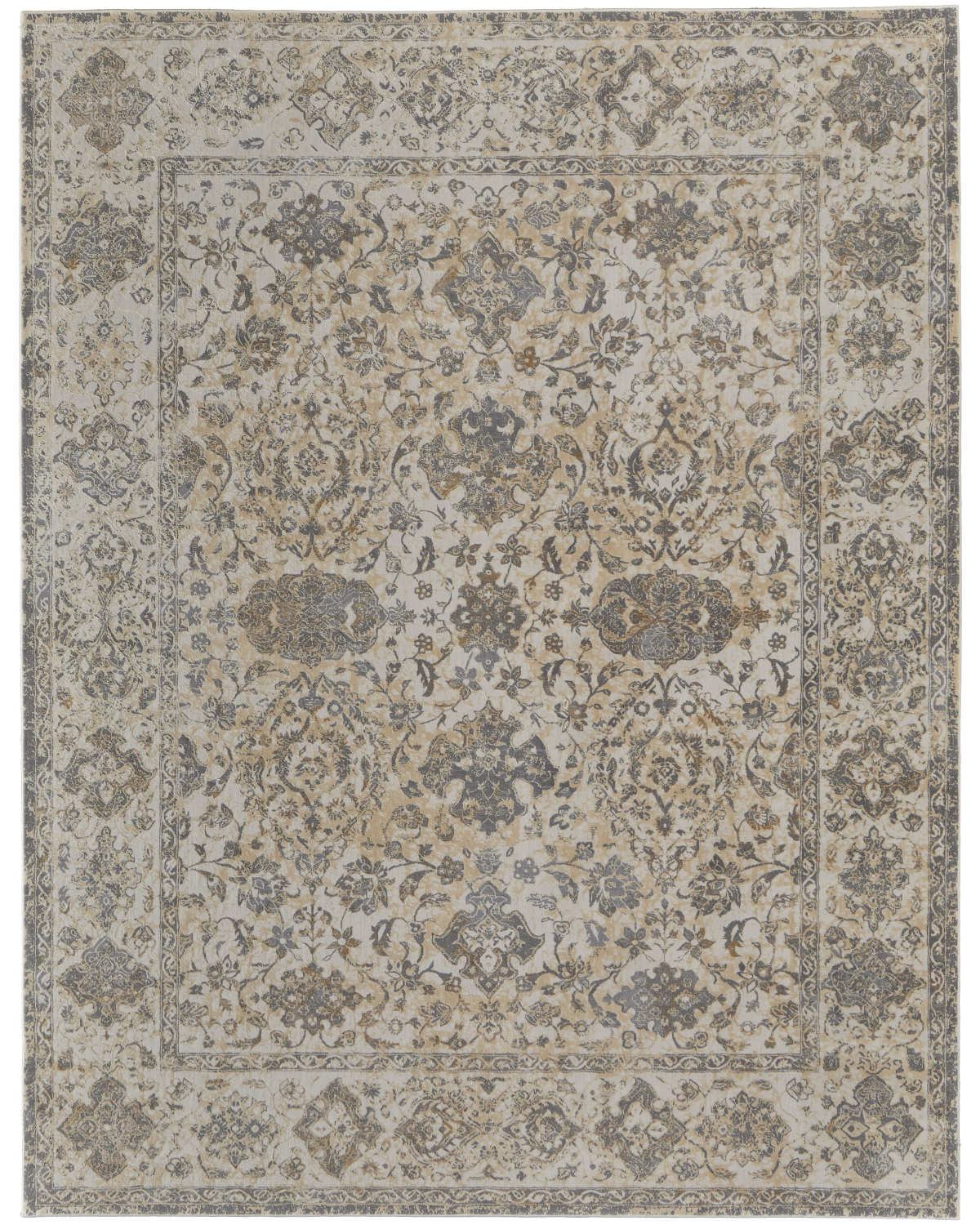 Celene 39L0F Beige/Gray Rug by Feizy