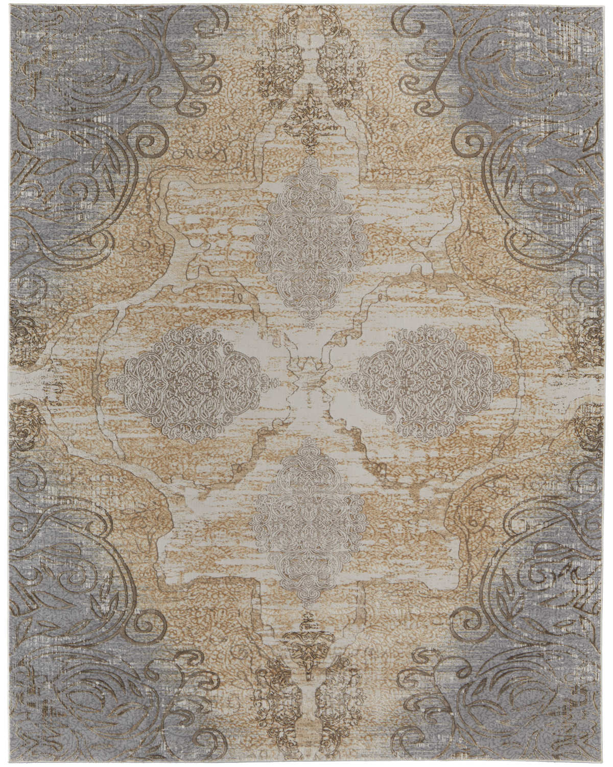 Celene 39L1F Beige/Gray Rug by Feizy