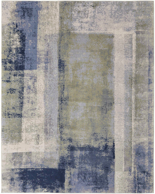 Clio 39K3F Blue/Green Rug by Feizy