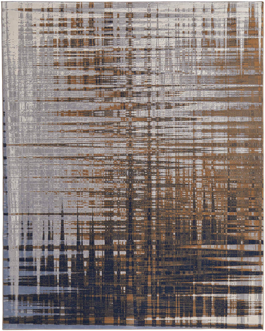 Clio 39K4F Navy/Gray Rug by Feizy
