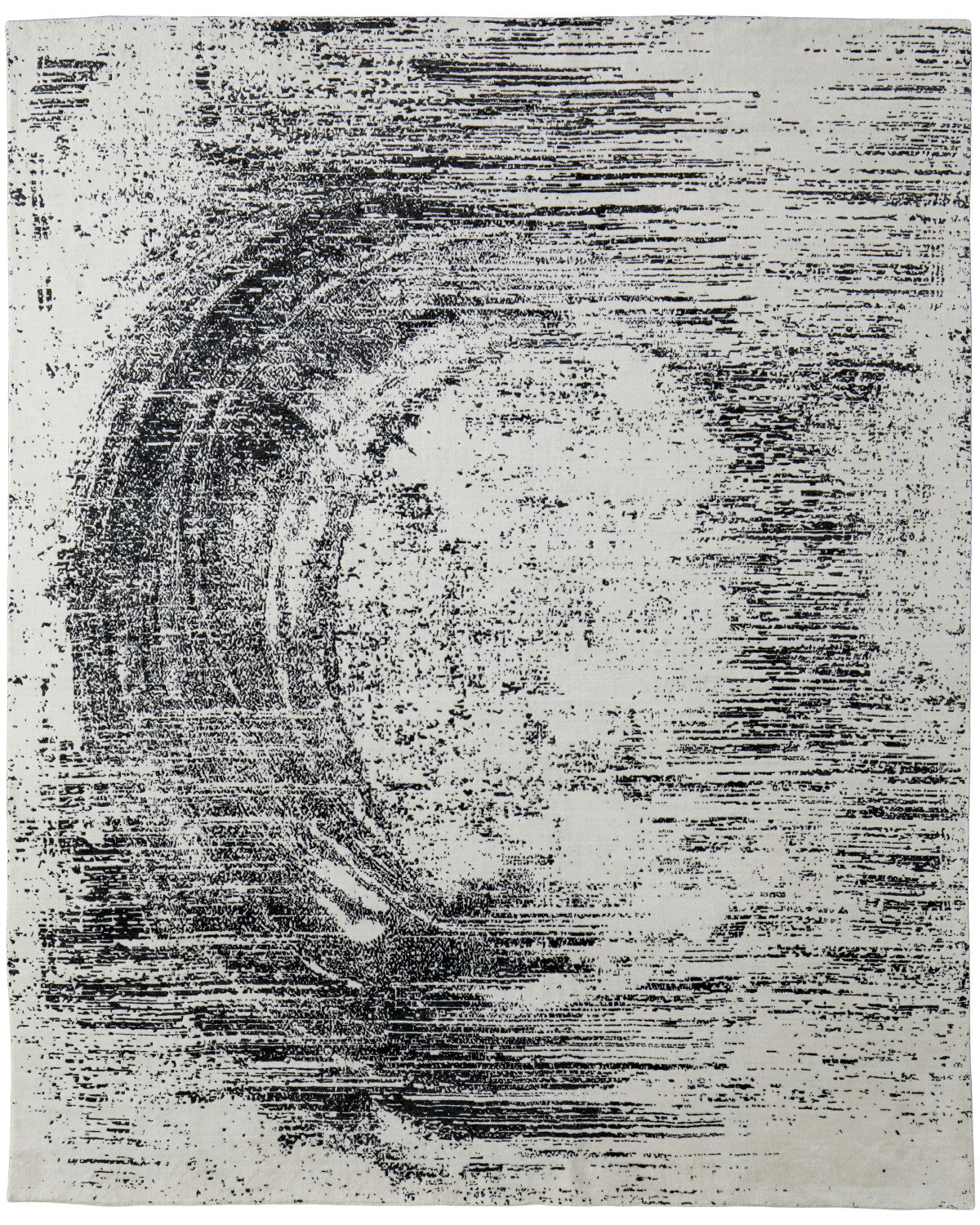 Coda 8928F Black/White Rug by Feizy