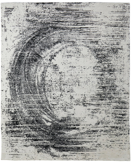 Coda 8928F Black/White Rug by Feizy