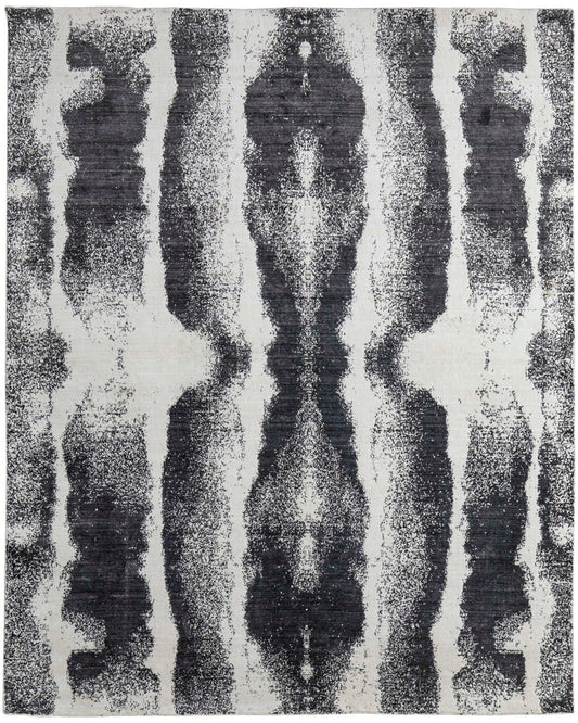 Coda 8930F Black/White Rug by Feizy