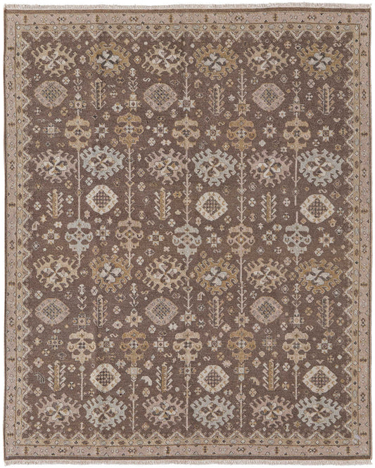 Corbitt 0610F Aqua/Beige Rug by Feizy