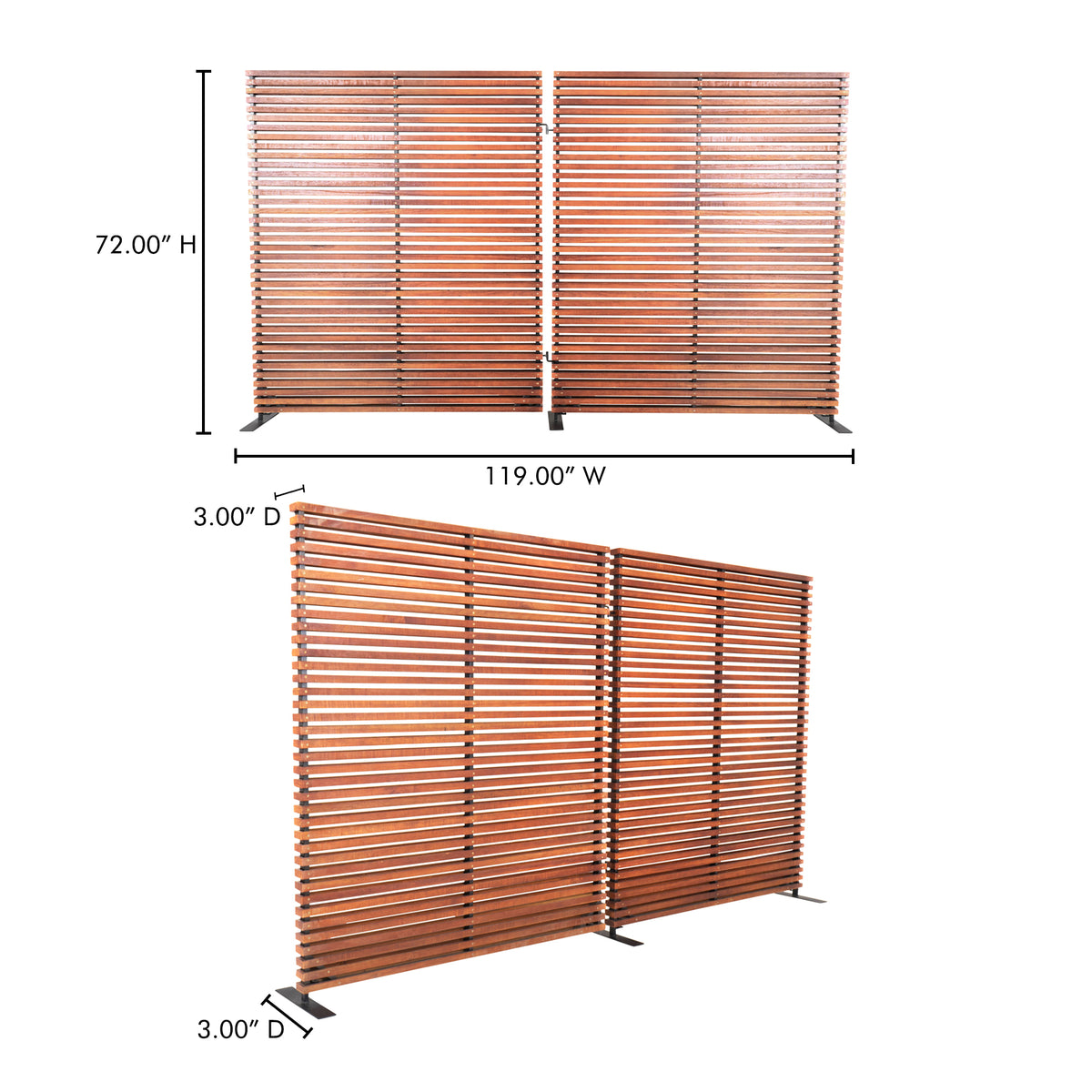 Damani Screen Brown by Moe's Home