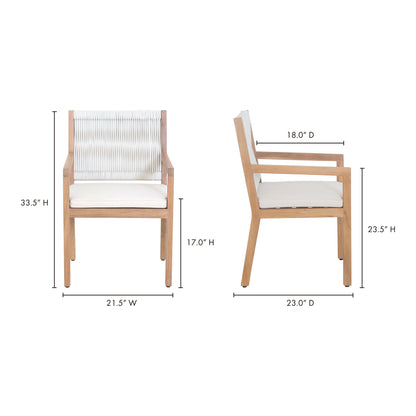 Luce Outdoor Dining Chair Natural