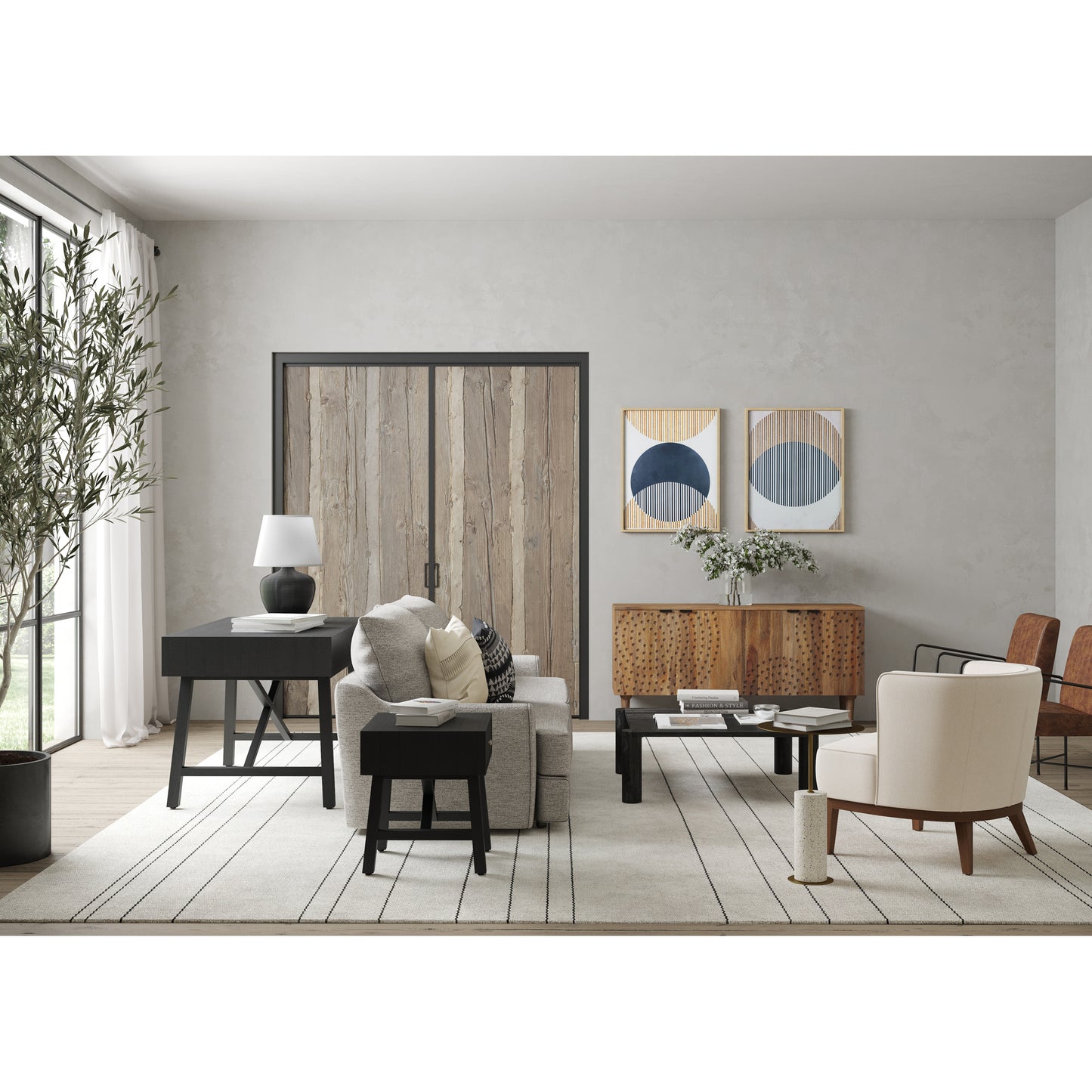 Infinity Sideboard Light Grey by Moe's Home