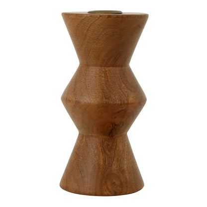 Sequence Small Wooden Candle Holder Brown | Brown