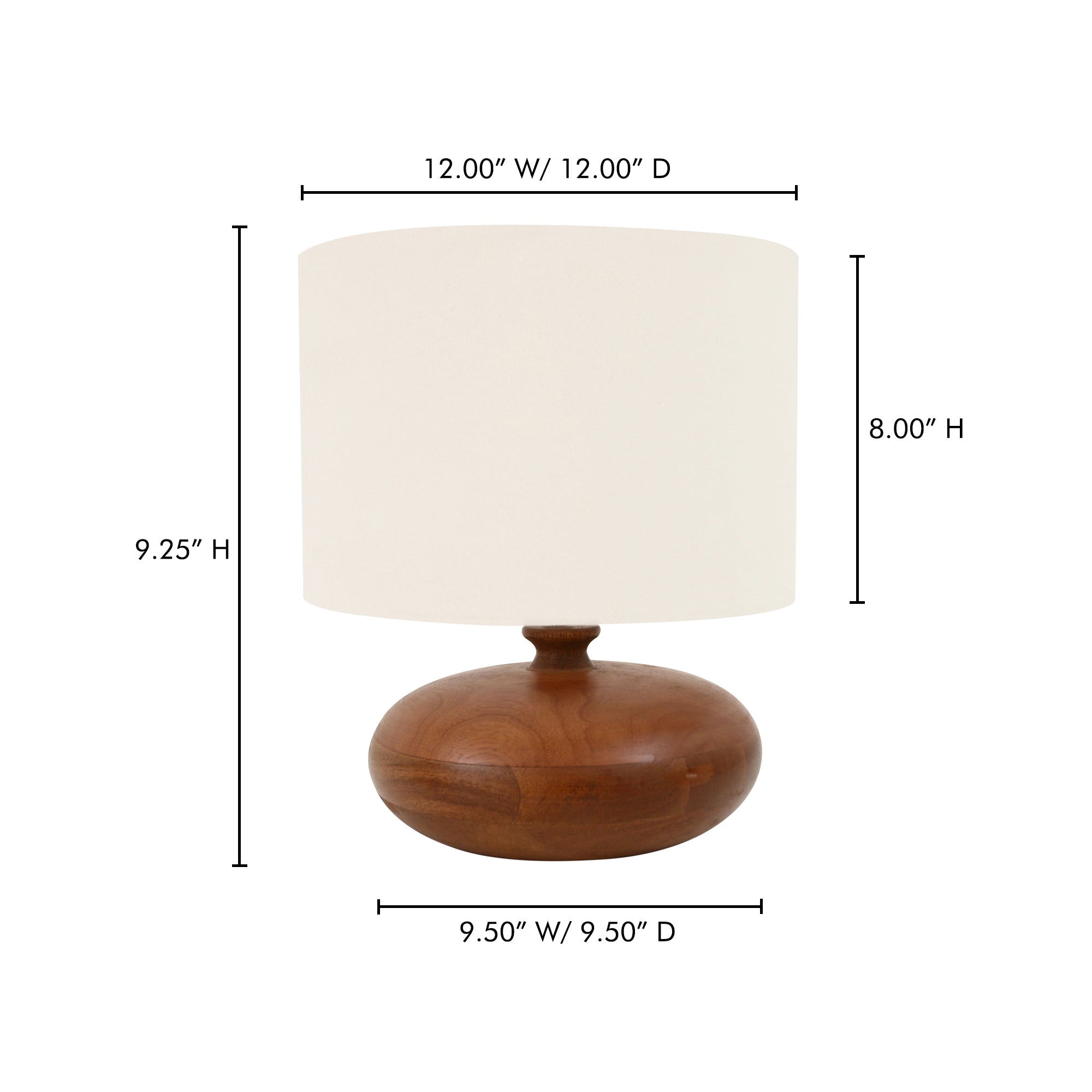 Evie Table Lamp Honey Brown