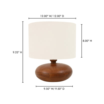 Evie Table Lamp Honey Brown