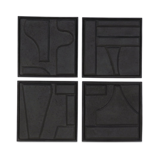 Alva Wall Sculpture-Set Of 4 by Moe's Home