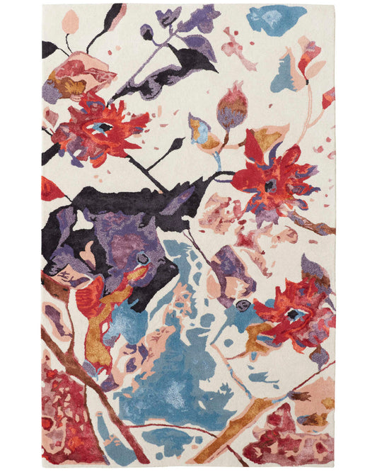 Dafney 8863F Red/Multi Rug by Feizy