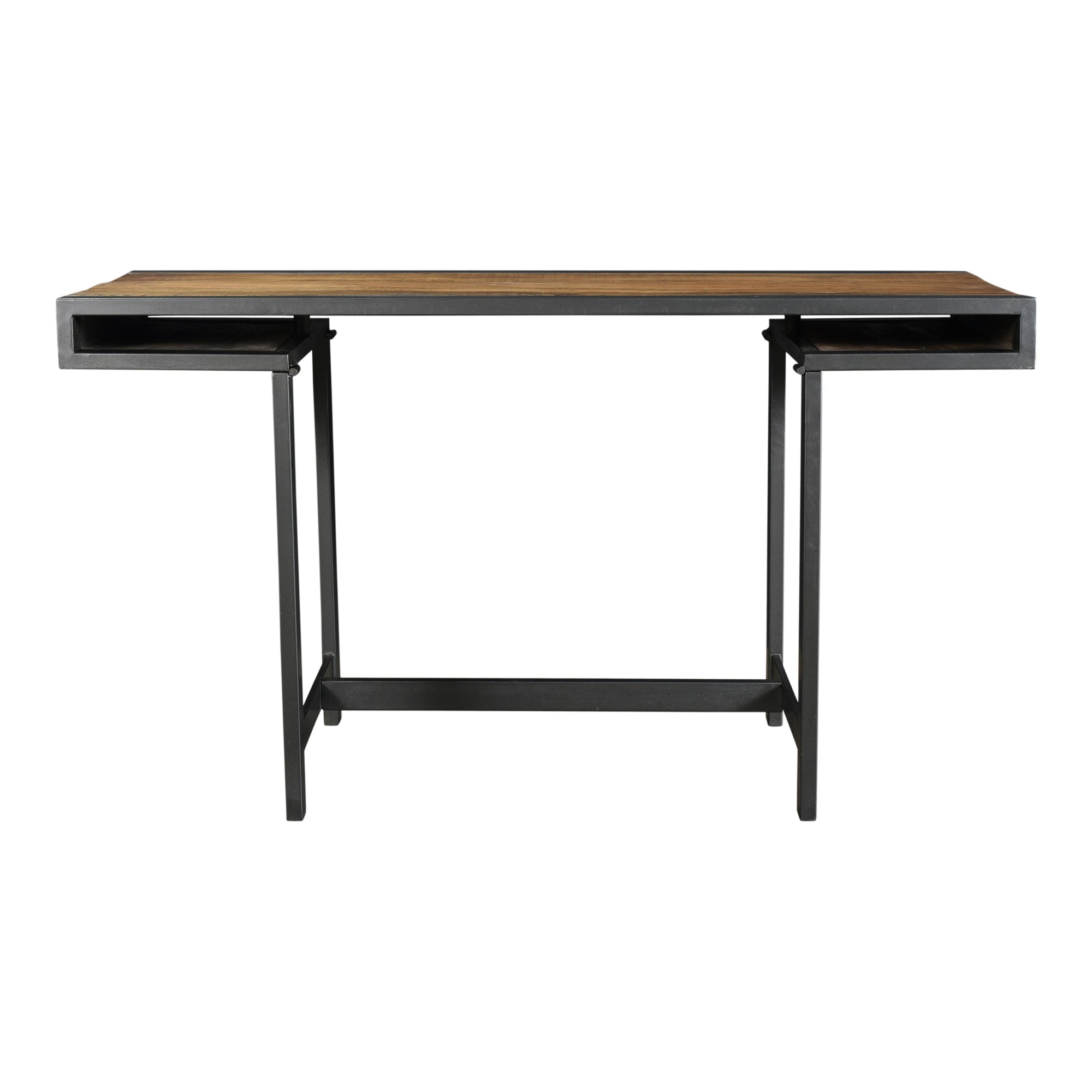 Parliament Desk Gun Metal | Brown