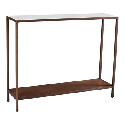 Bottego Console Table Antique Copper