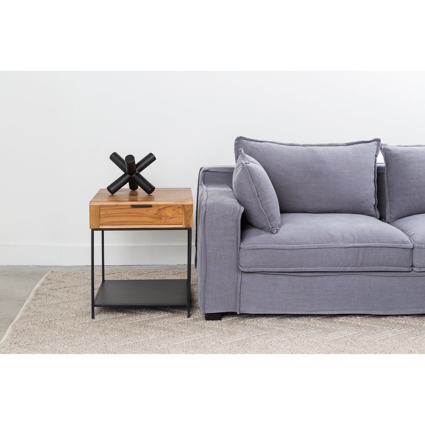 Joliet Side Table Natural by Moe's Home