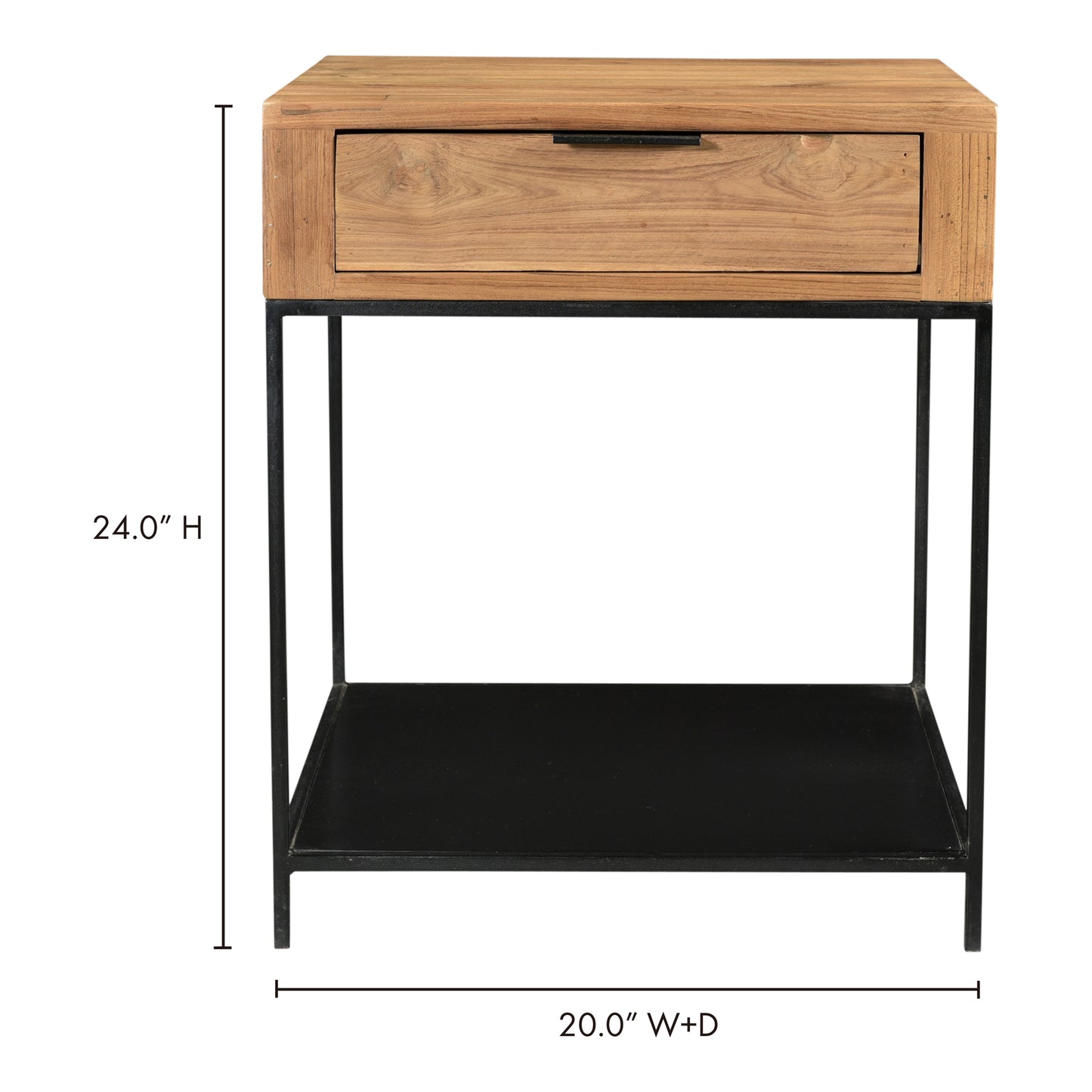 Joliet Side Table Natural by Moe's Home