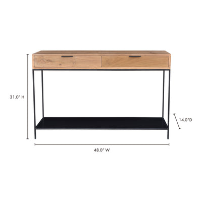 Joliet Console Table Natural by Moe's Home