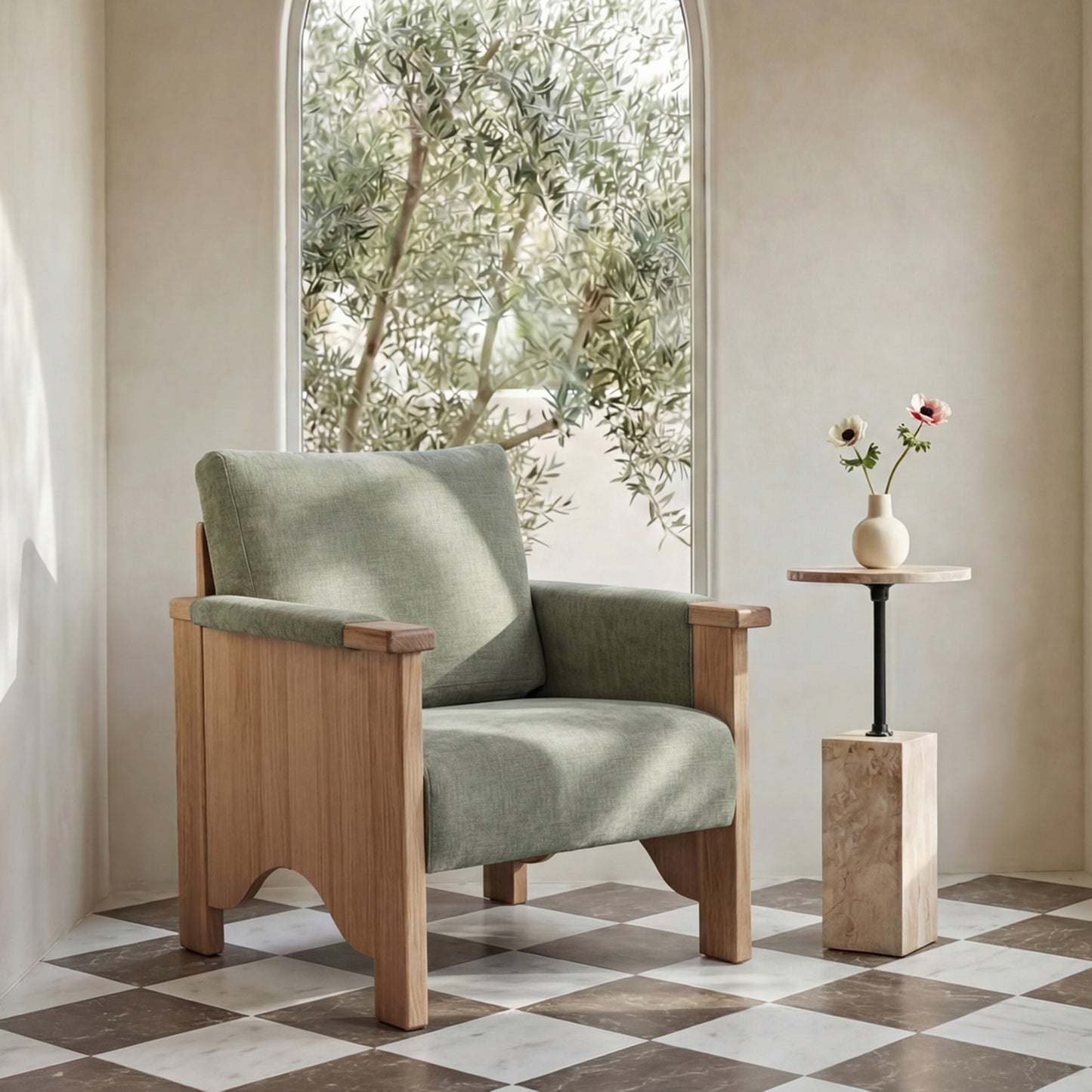 Bauer Accent Chair Sage by Moe's Home