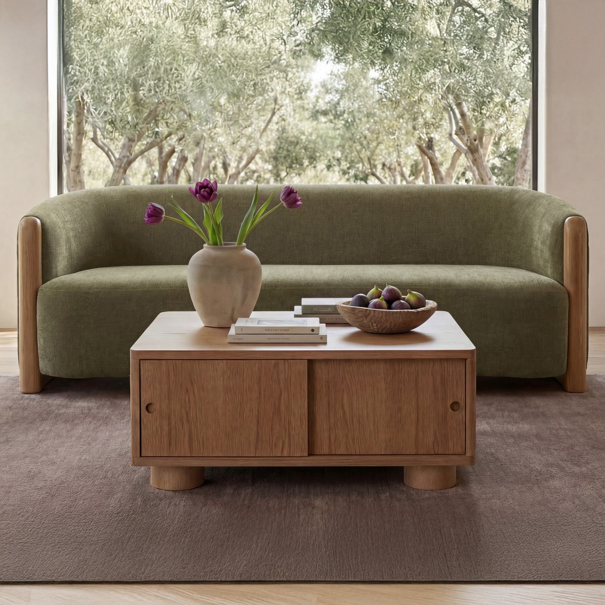 Anya Sofa Olive by Moe's Home