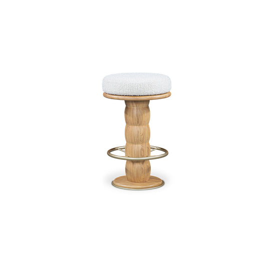Nio Swivel Counter Stool White Mist by Moe's Home