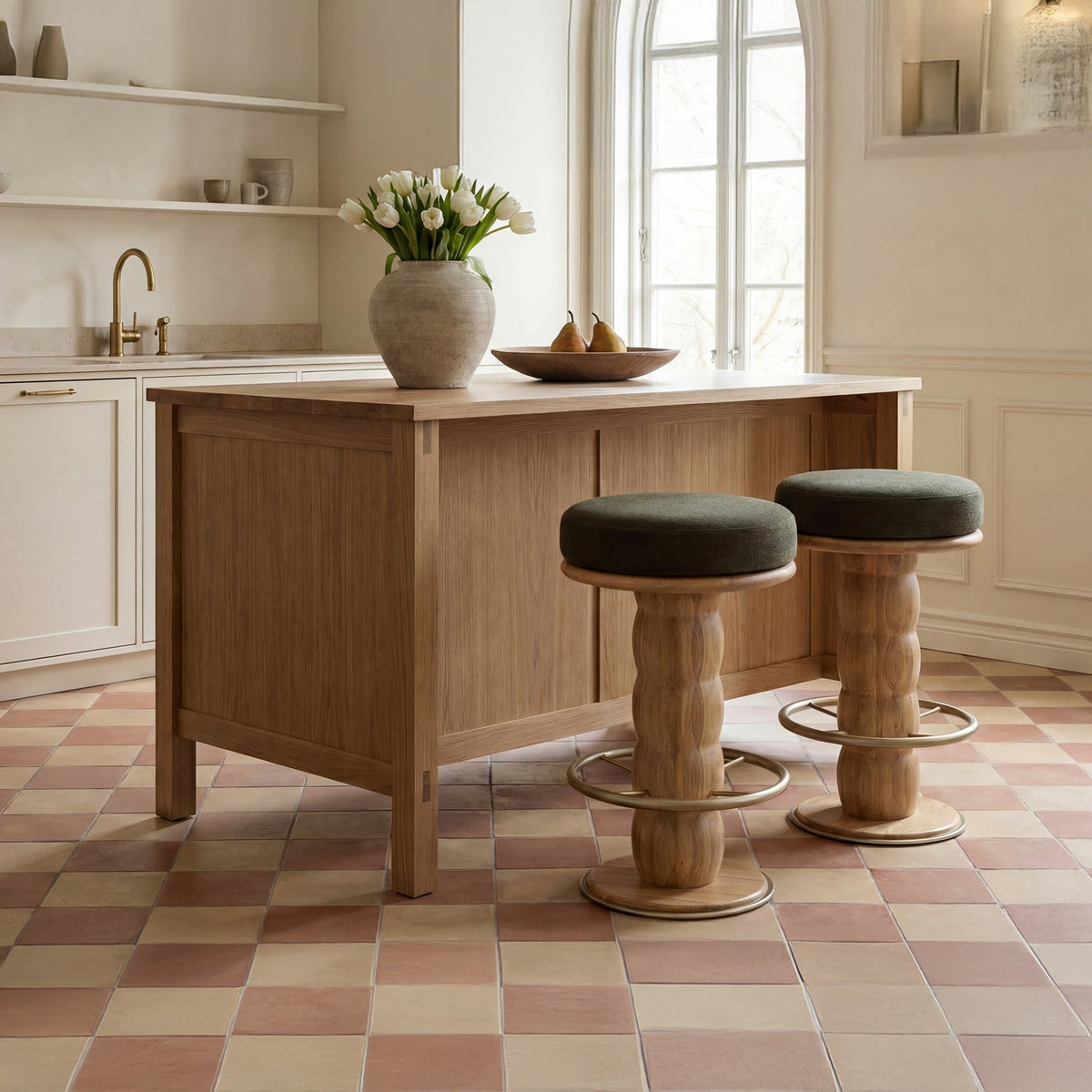 Nio Swivel Counter Stool  Dark by Moe's Home