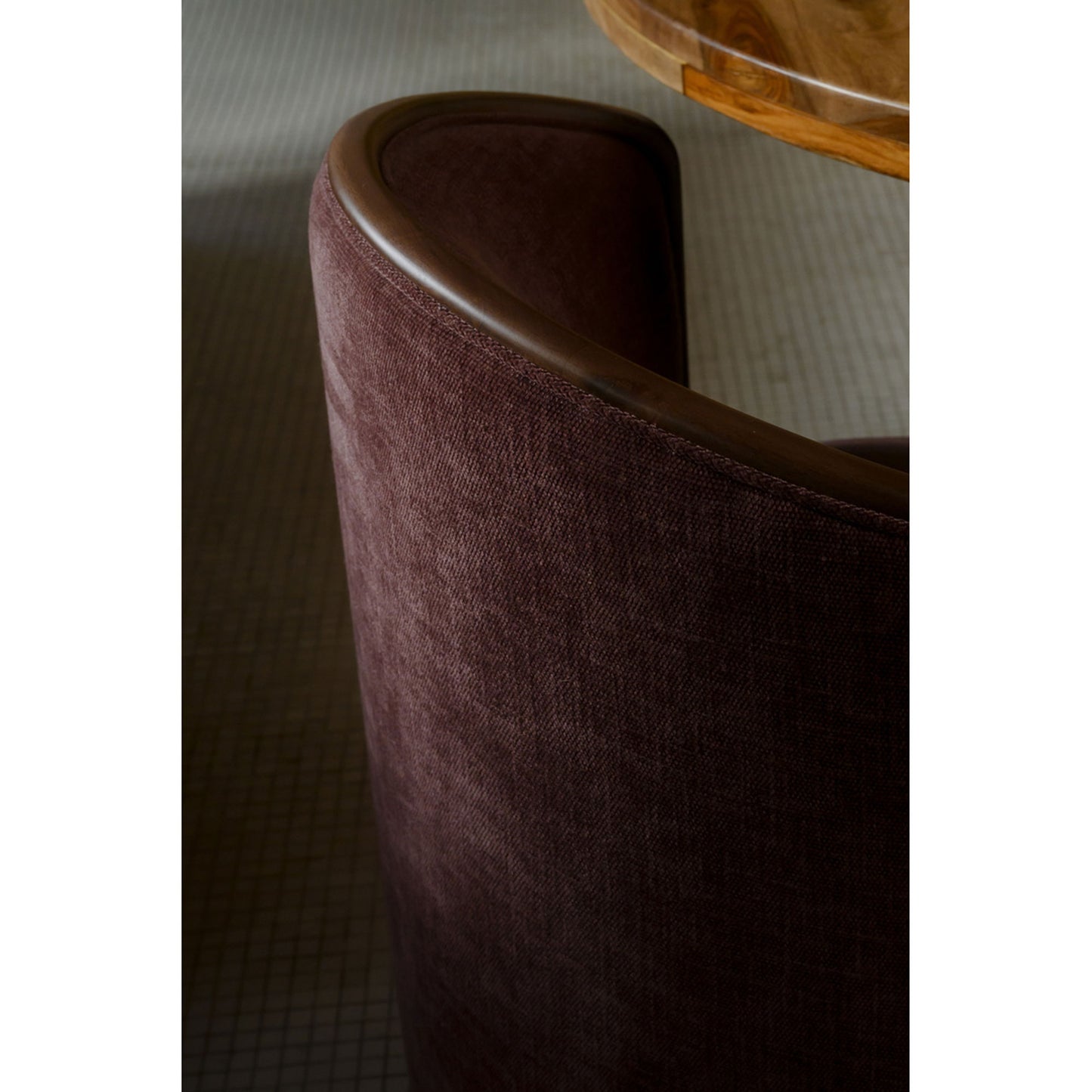 Rossi Swivel Dining Chair Berry by Moe's Home