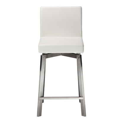 Giro Swivel Counter Stool White | White