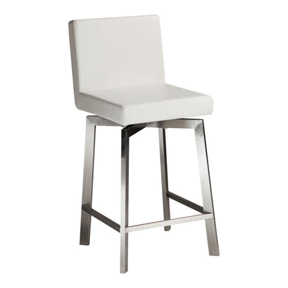 Giro Swivel Counter Stool White