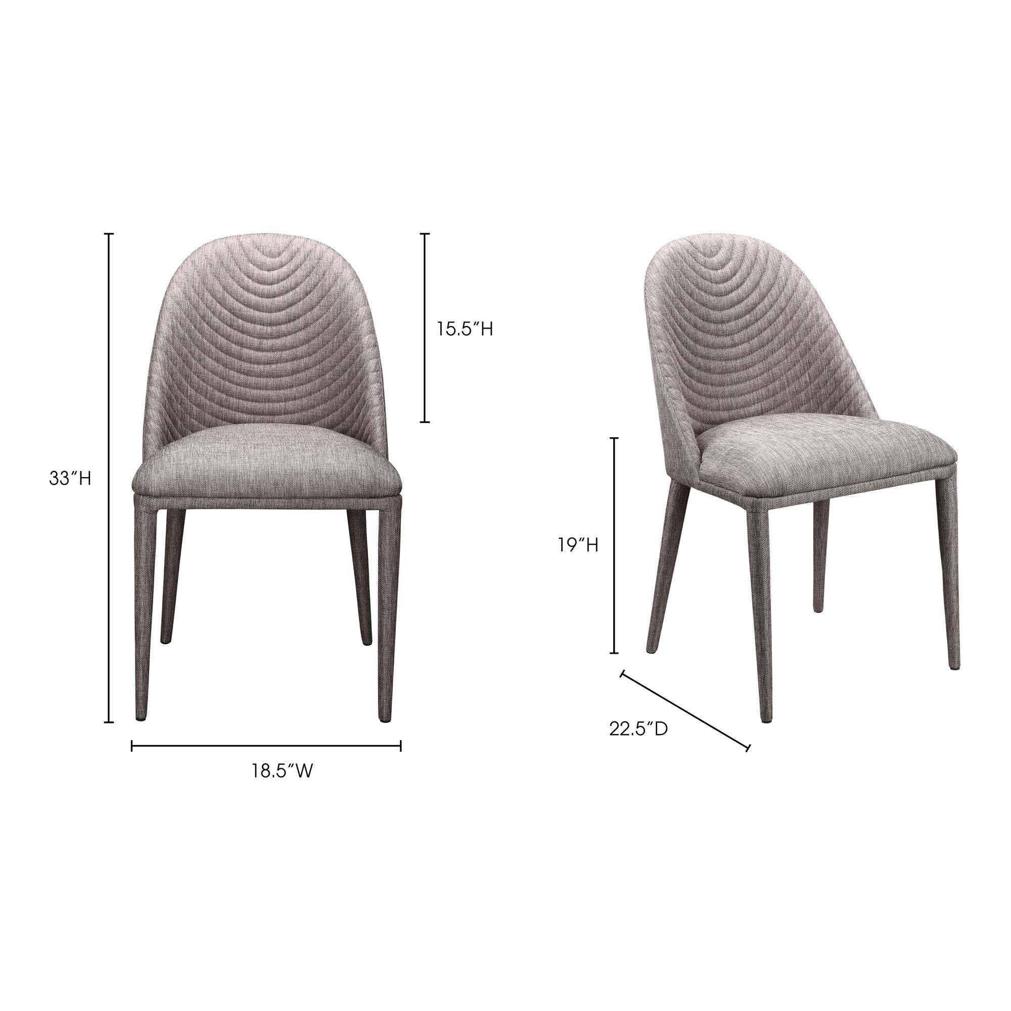 Libby Dining Chair Grey - Set Of Two