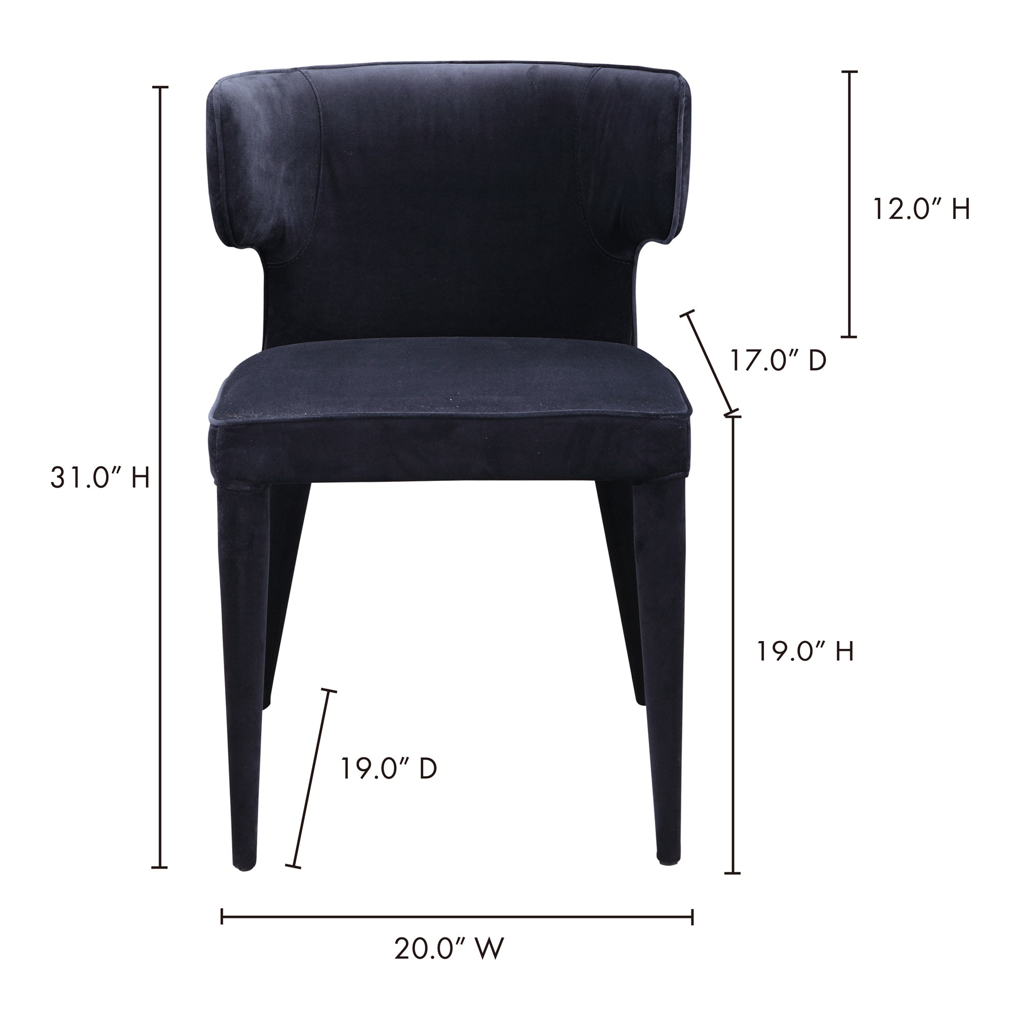 Jennaya Dining Chair Black