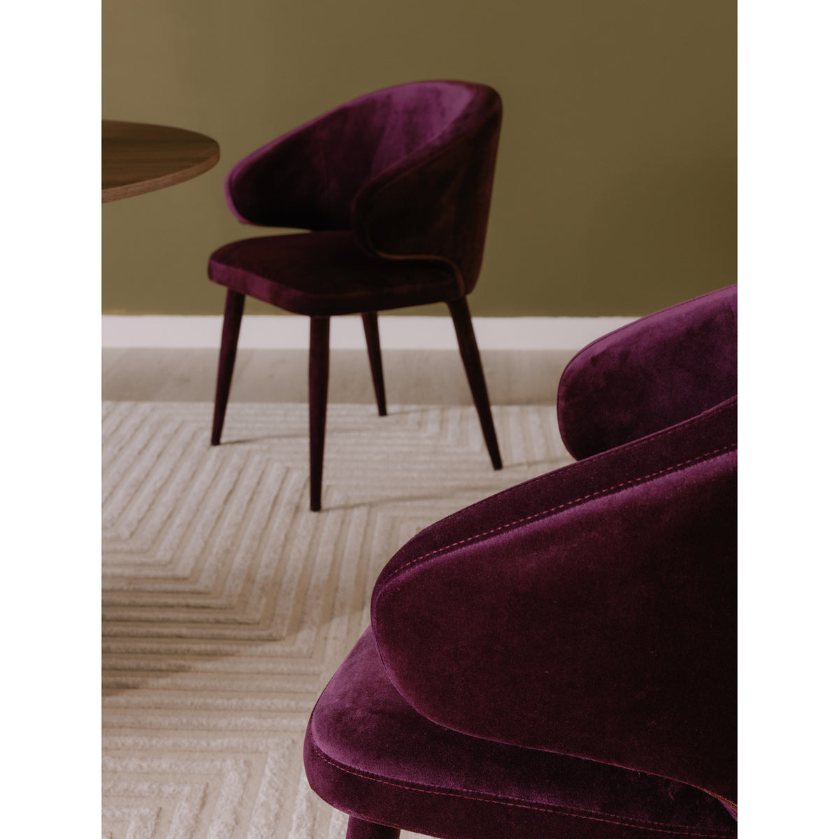 Stewart Dining Chair Purple by Moe's Home