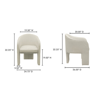 Clara Dining Chair Beige