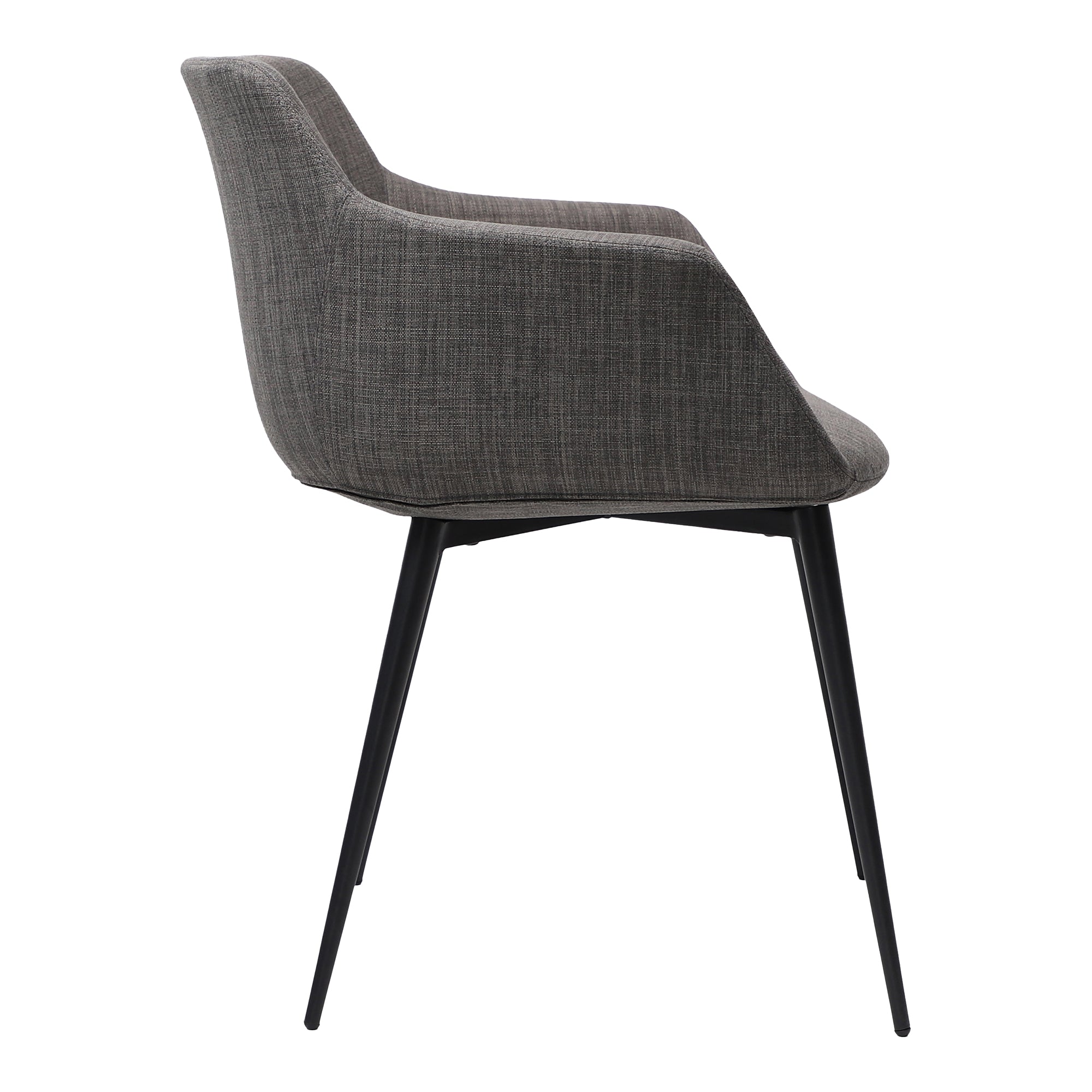 Ronda Arm Chair Dark Grey - Set Of Two