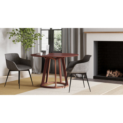 Ronda Arm Chair Dark Grey - Set Of Two