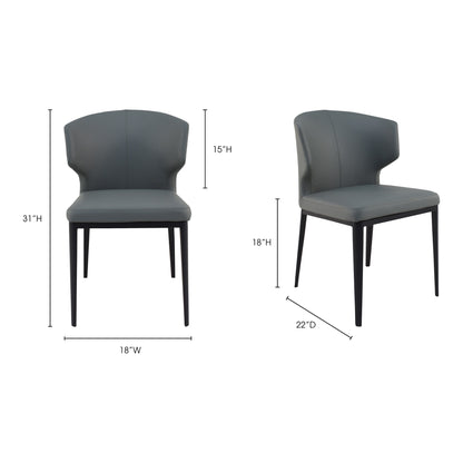 Delaney Dining Chair Grey - Set Of Two