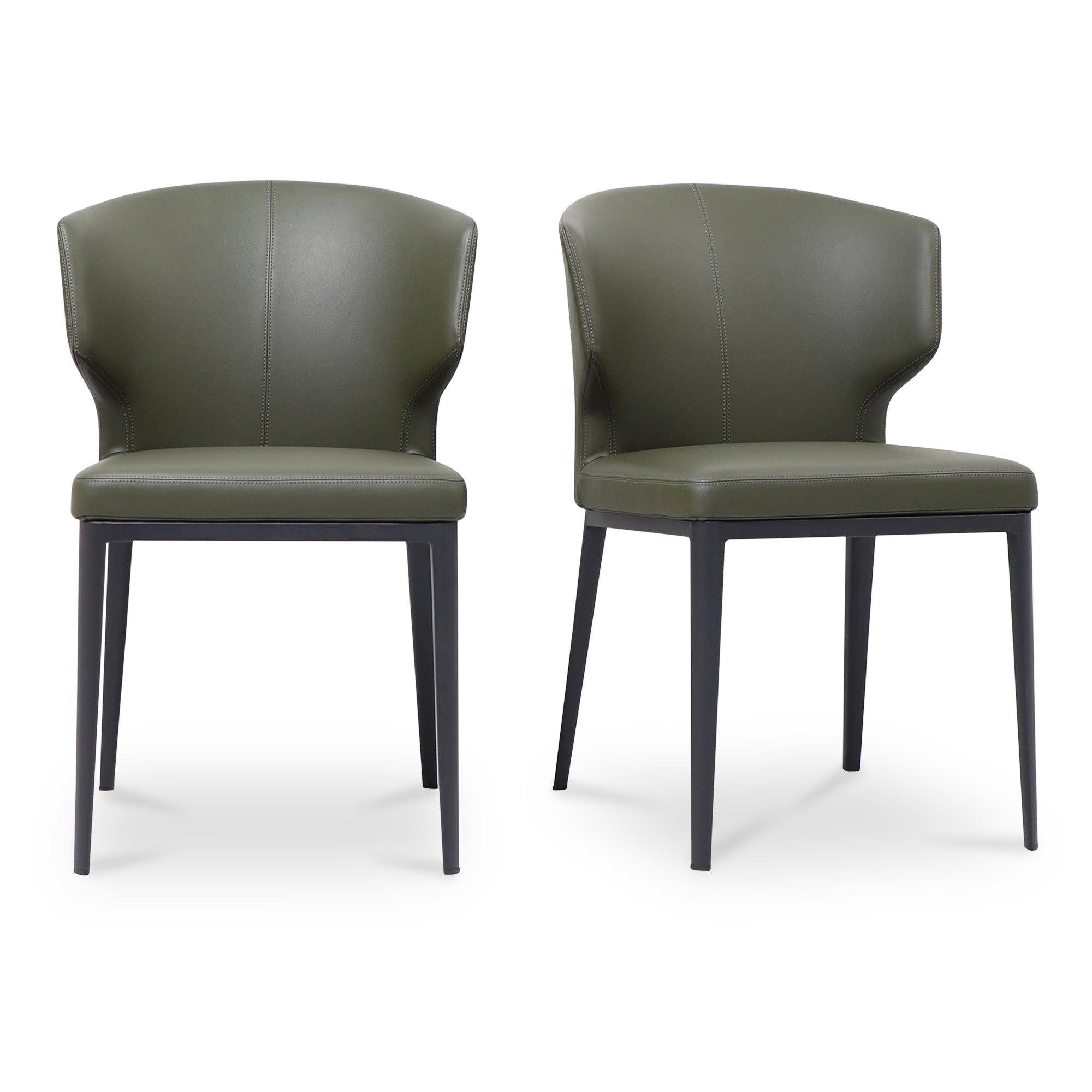 Delaney Dining Chair Dark Green-Set of Two by Moe's Home