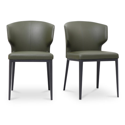 Delaney Dining Chair Dark Green-Set of Two by Moe's Home